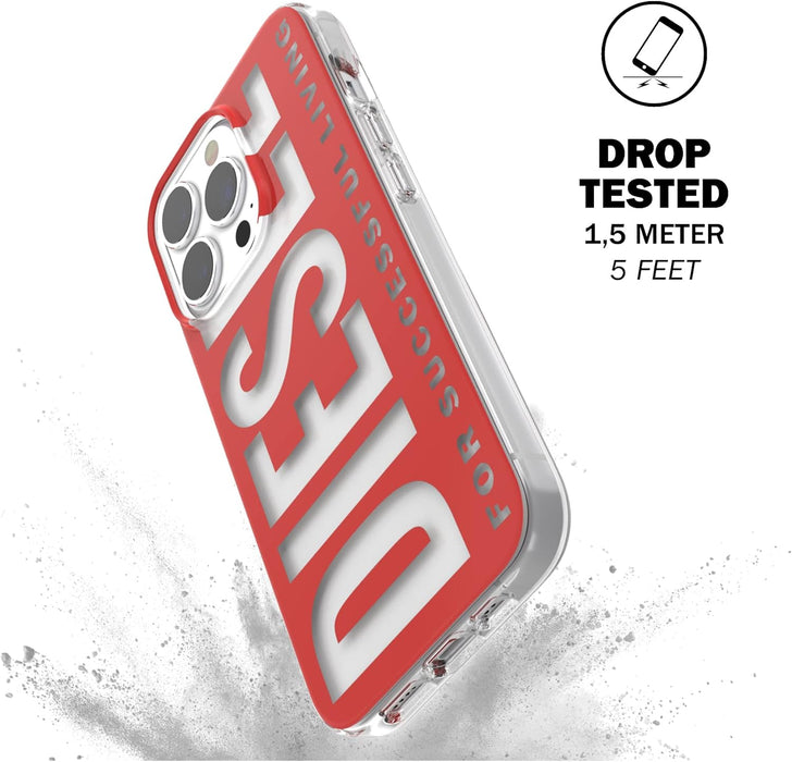Diesel Designed for iPhone 13 Pro 6.1 Case, Moulded Core, Shockproof, Drop Tested Protective Case with Raised Edges, Red/White iPhone 13 Pro 6.1" navy blue