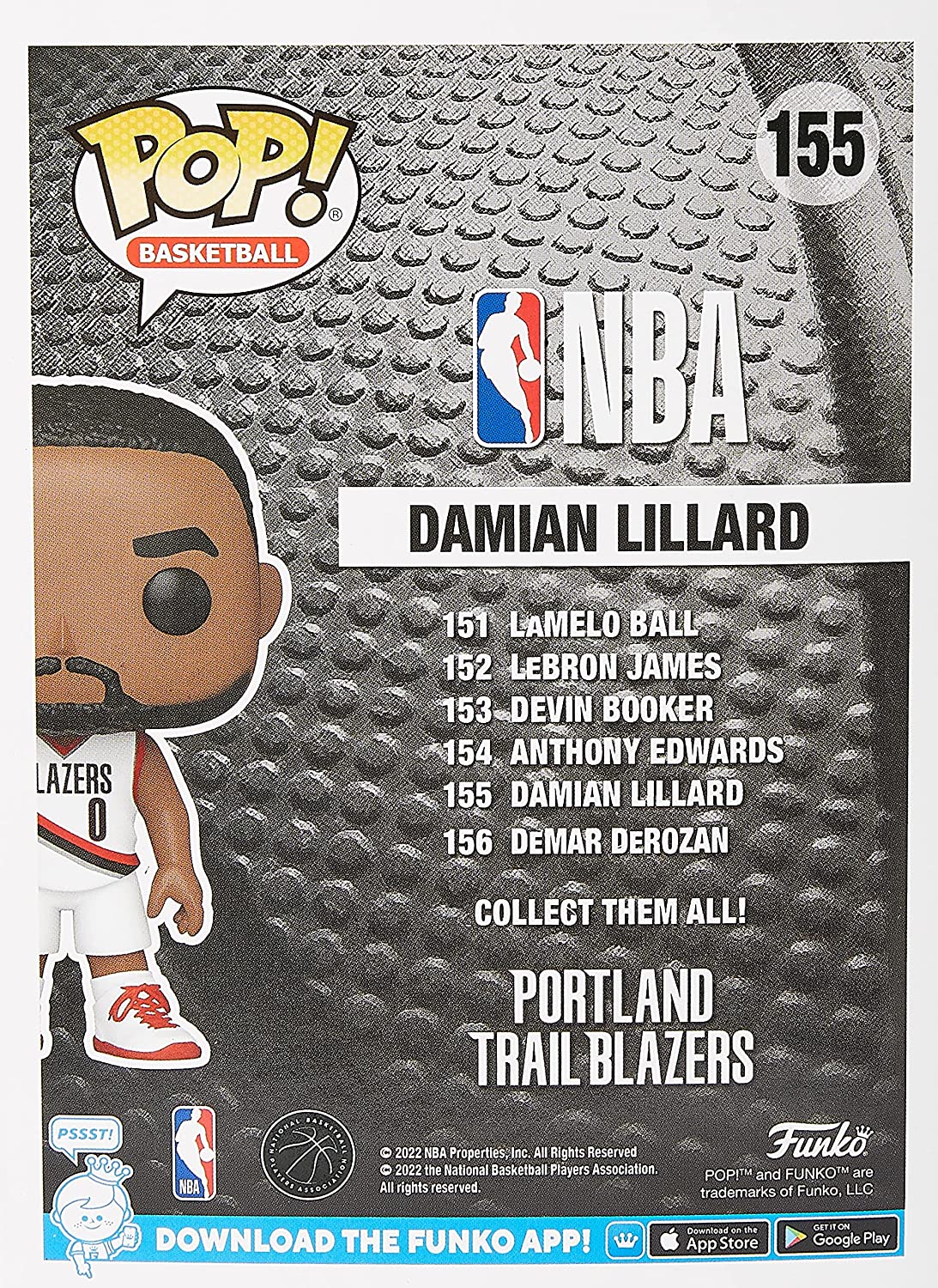 Funko POP! NBA: Trailblazers - Damian Lillard - Collectable Vinyl Figure - Gift Idea - Official Merchandise - Toys for Kids & Adults - Sports Fans - Model Figure for Collectors and Display