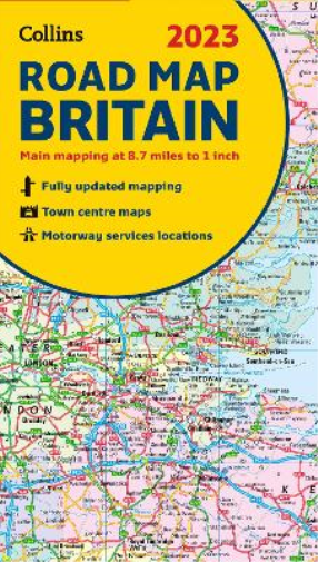 2023 Collins Road Map of Britain