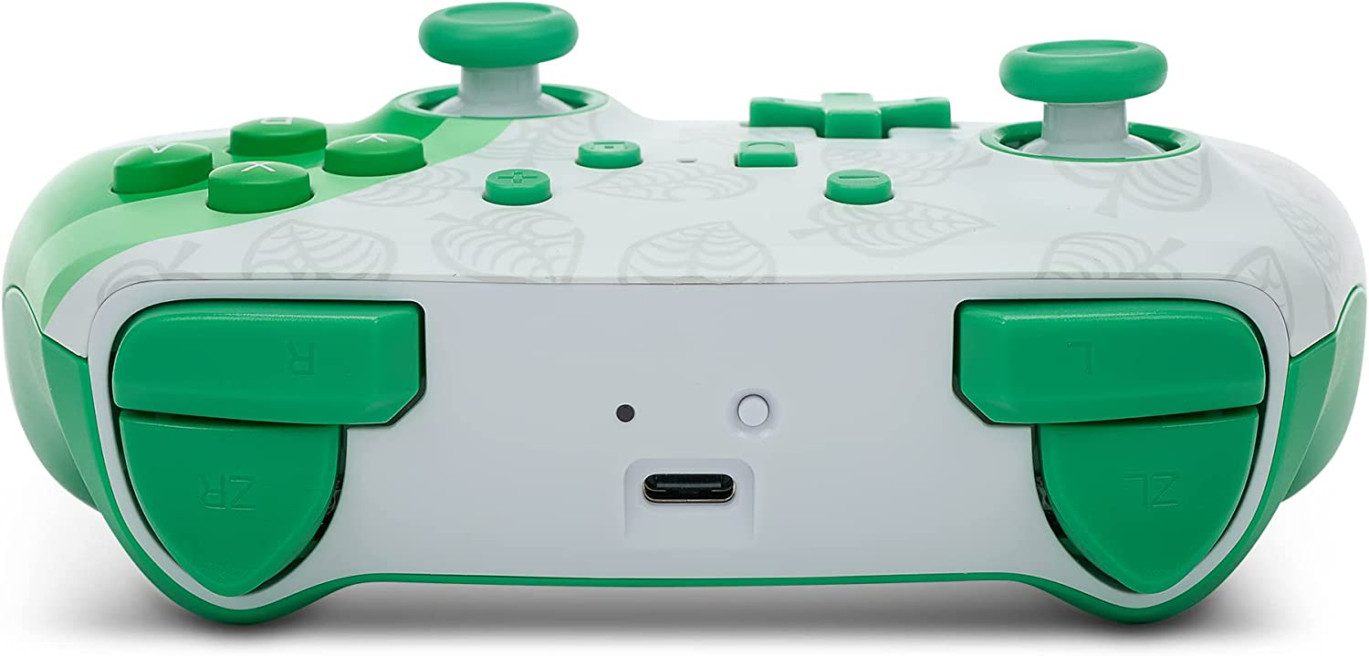 PowerA Enhanced Wireless Controller for Nintendo Switch - Animal Crossing: Nook Including Nintendo Switch Lite, Gamepad, Game Controller, Bluetooth Controller, Rechargeable - Nintendo Switch Animal Crossing - Nook
