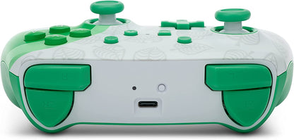 PowerA Enhanced Wireless Controller for Nintendo Switch - Animal Crossing: Nook Including Nintendo Switch Lite, Gamepad, Game Controller, Bluetooth Controller, Rechargeable - Nintendo Switch Animal Crossing - Nook