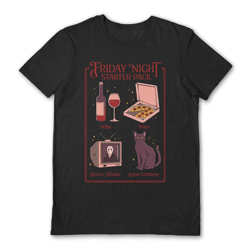 THIAGO CORREA (FRIDAY NIGHT) BLACK UNISEX T-SHIRT