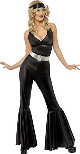 Smiffys 70s Diva Costume, Black (Size M)