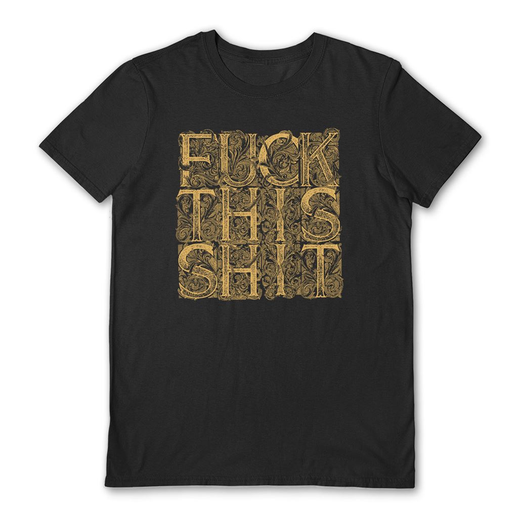 ZOMBIE BACONS (FUCK THIS SHIT) BLACK UNISEX T-SHIRT