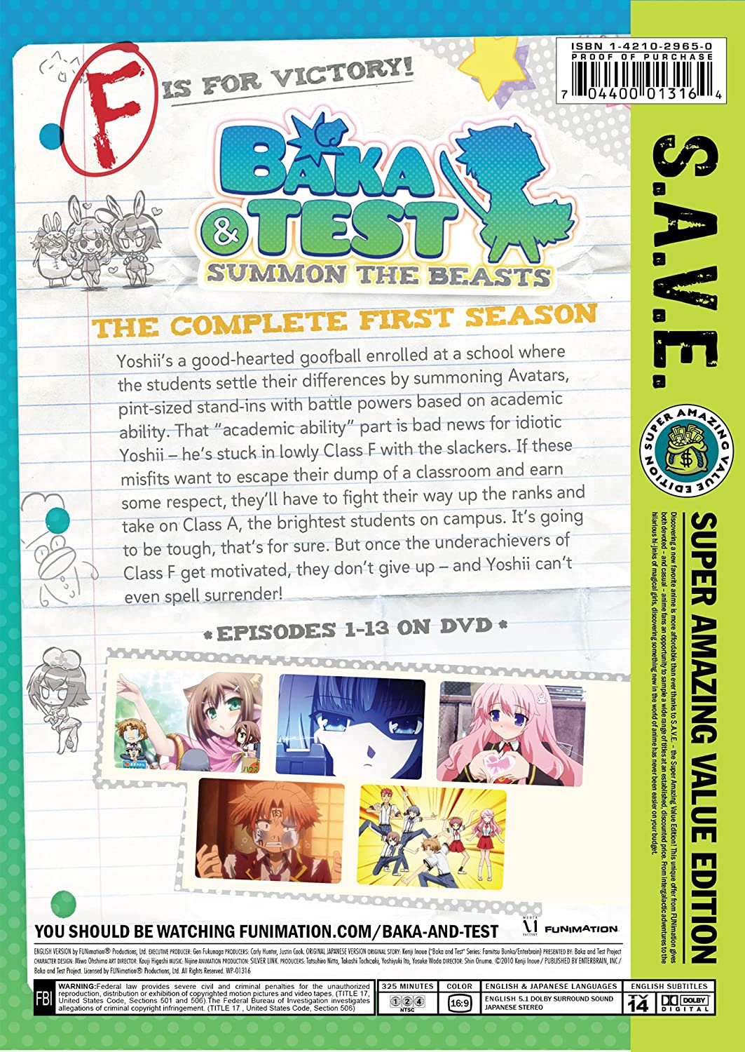 Baka & Test: Season One - S.A.V.E.