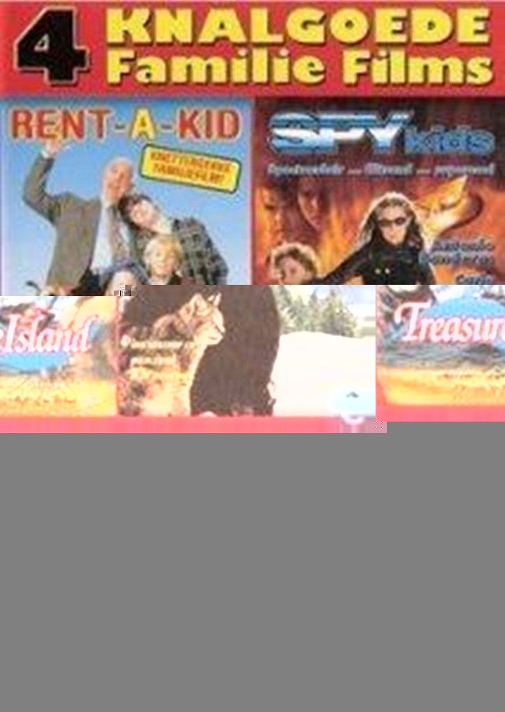 Family Films Collection - 4-DVD Box Set ( Rent-a-Kid / Treasure Island / Spy Kids / Tommy and the Wildcat (Poika ja ilves) ) [ NON-USA FORMAT, PAL, Reg.2 Import - Netherlands ]
