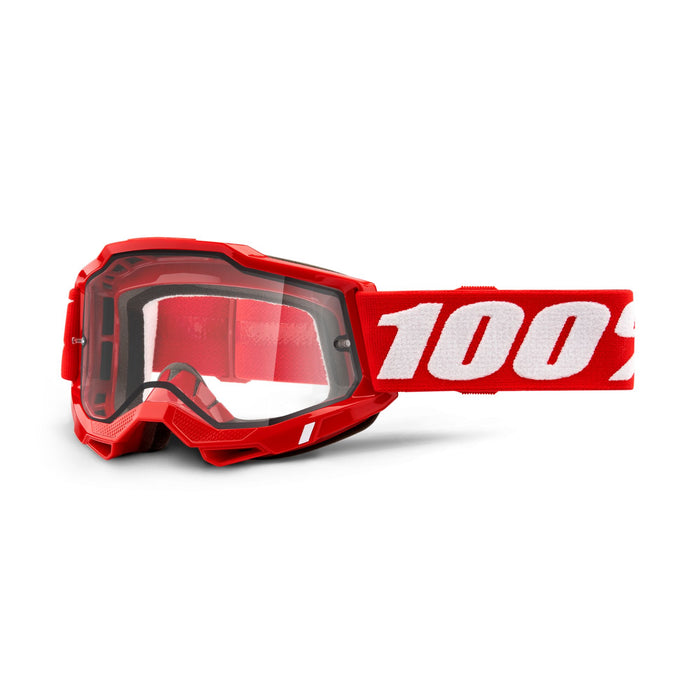 100% Accuri 2 Enduro MX Goggles Red / Clear Lens