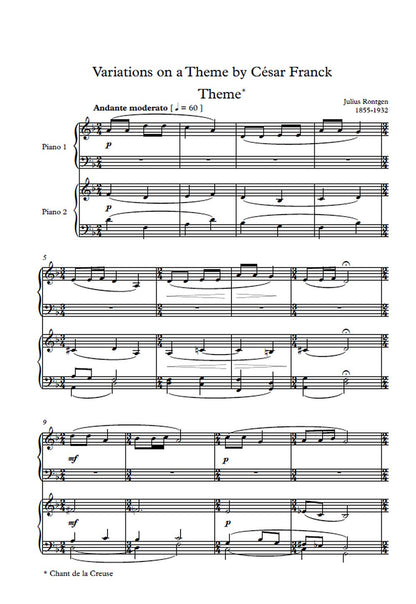 Röntgen: Variations on a Theme by Cesar Franck