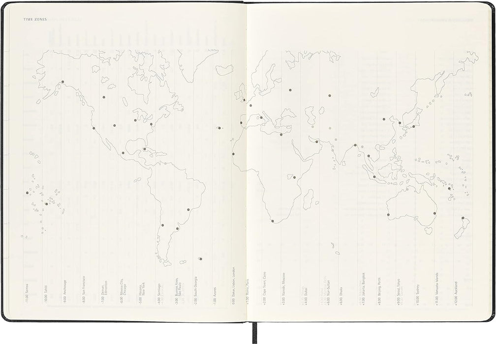 Moleskine Monthly Planner 2023, 12-Month Diary, Monthly Notebook with Hard Cover, Large Size 13 x 21 cm, Colour Black Hard XL BK - Black