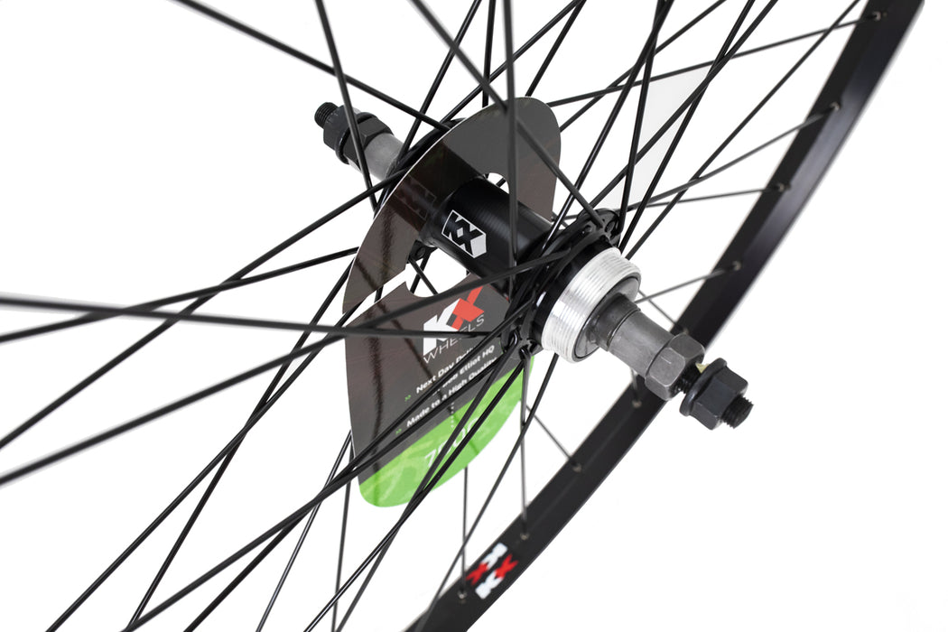 KX Hybrid 700C Singlewall Solid Axle Screw On Wheel Rim Brake (Rear) - Silver