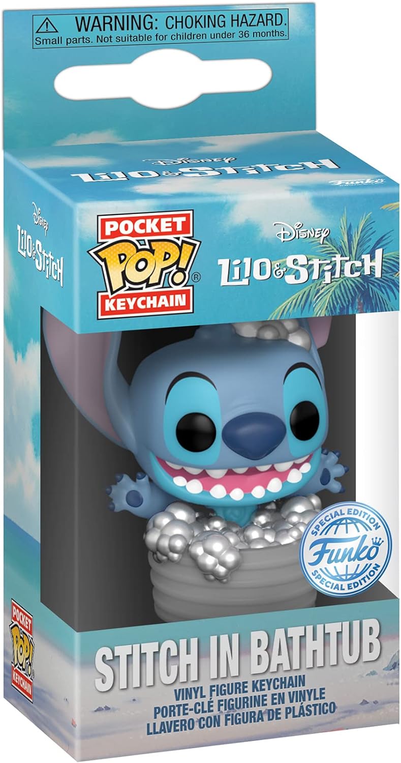 Funko POP! Keychain: Disney - Stitch - Olympia - Lilo and Stitch Novelty Keyring - Collectable Mini Figure - Stocking Filler - Gift Idea - Official Merchandise - Movies Fans - Backpack Decor