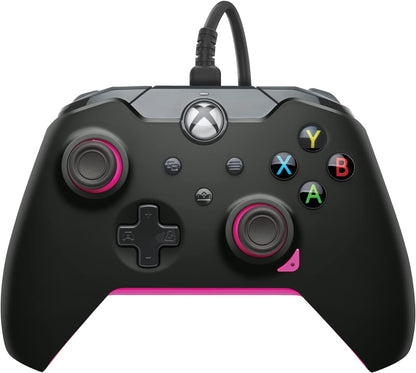 PDP Wired Controller Fuse Black for Xbox Series X|S, Gamepad, Wired Video Game Controller, Gaming Controller, Xbox One, Officially Licensed - Xbox Series X