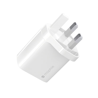Mophie - Power Adapter - 30 Watt - Pd (24 Pin Usb-C) - White - United Kingdom