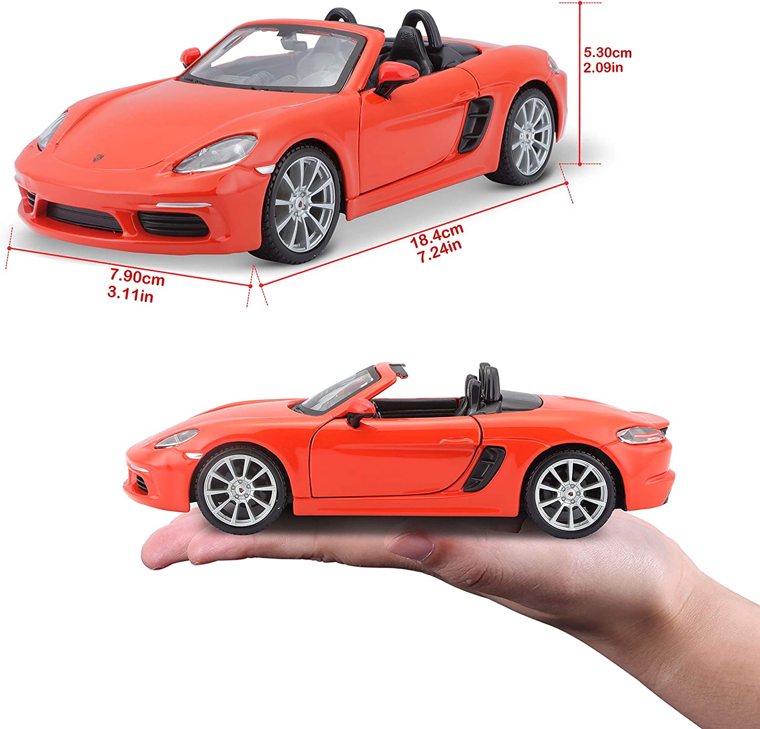 24 Porsche 718 Boxter, Lava Orange