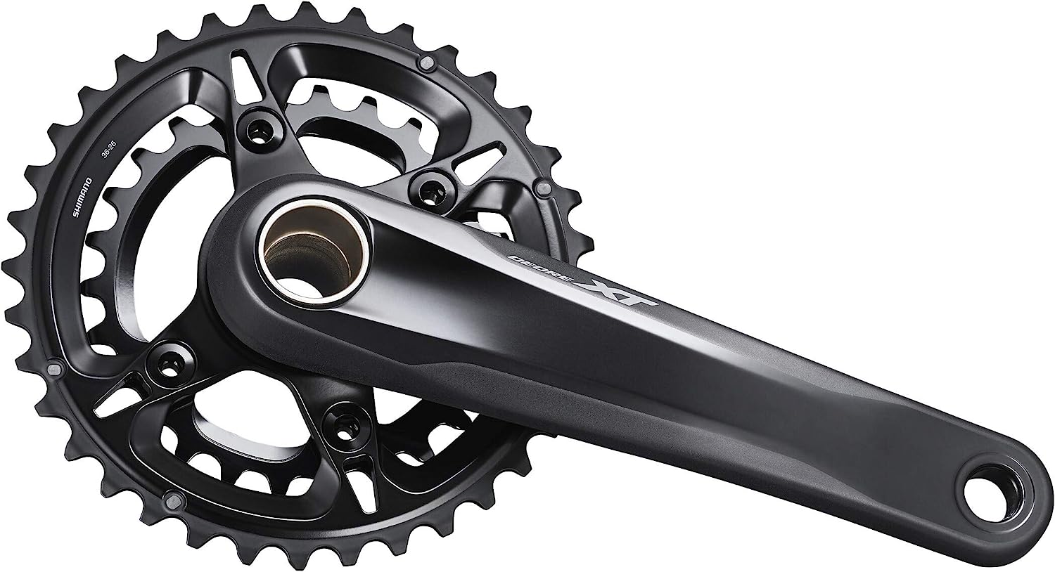 Shimano Deore XT FC-M8120 XT chainset, double 36/26, 12-speed, 51.8 mm chainline, 165 mm