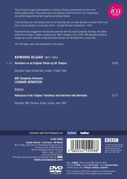 ELGAR: Enigma Variations (BBC Symphony Orchestra, Leonard Bernstein, 1982)