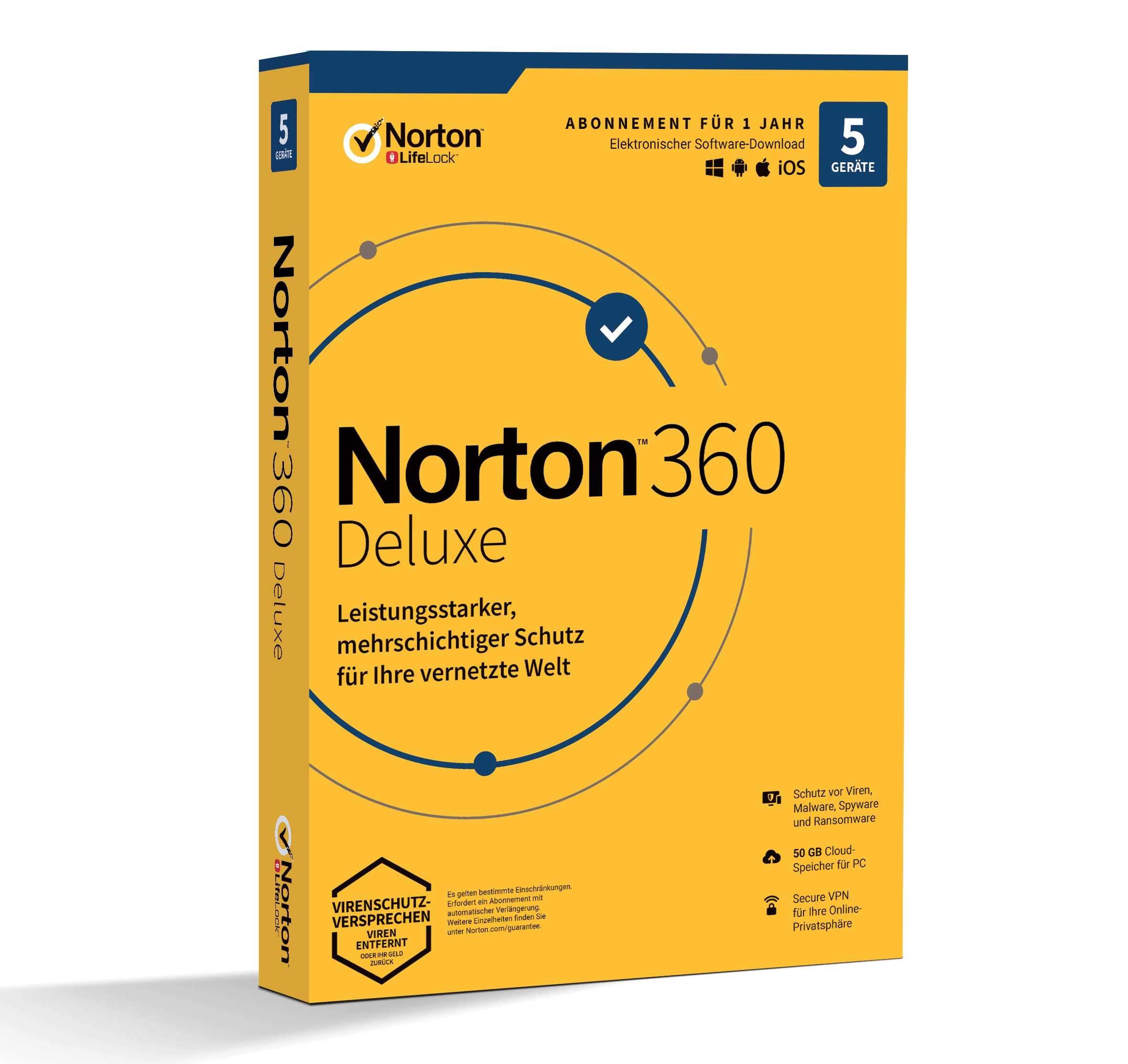 Norton 360 Deluxe - Generic (5 Gerate | 1 Jahr)