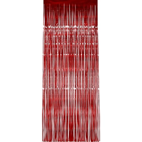 Smiffys Shimmer Curtain, Red