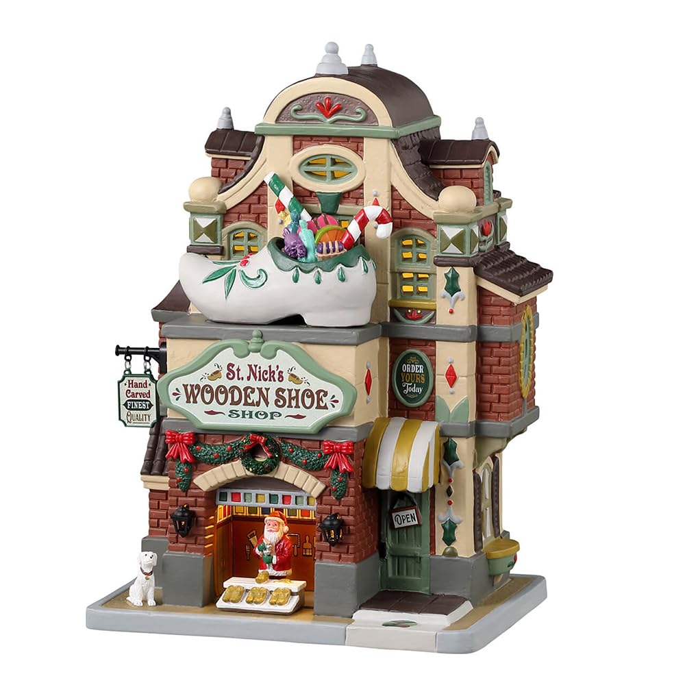 Lemax Village Collection St. Nick's Wooden Shoe Shop