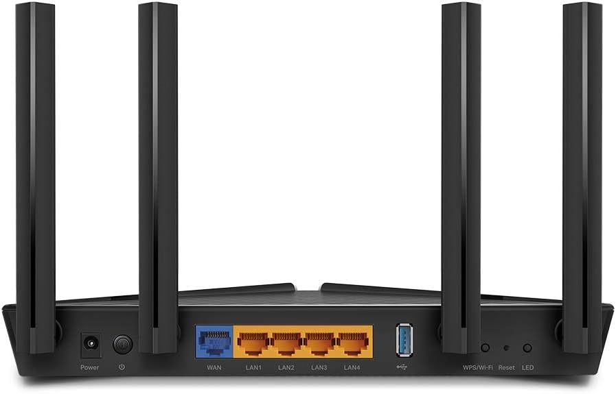 TP-Link Archer AX50 wireless router Gigabit Ethernet Dual-band (2.4 GHz / 5 GHz) Black