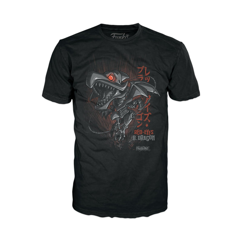 Funko Boxed Tee: Yu-Gi-Oh!- Red Eyes Blue Dragon - Medium - T-Shirt - Clothes - Gift Idea - Short Sleeve Top for Adults Unisex Men and Women - Official Merchandise Fans