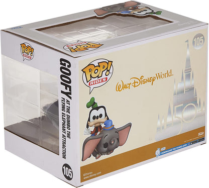 POP Ride Super Deluxe Disney : Walt Disney World 50th - Dumbo The Flying Elephant Ride with Goofy, Multicolor, Standard, (50571) POP Dumbo w/ Goofy