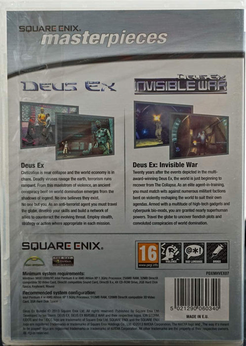 Deus Ex Invisible War Double Pack Game (PC DVD)
