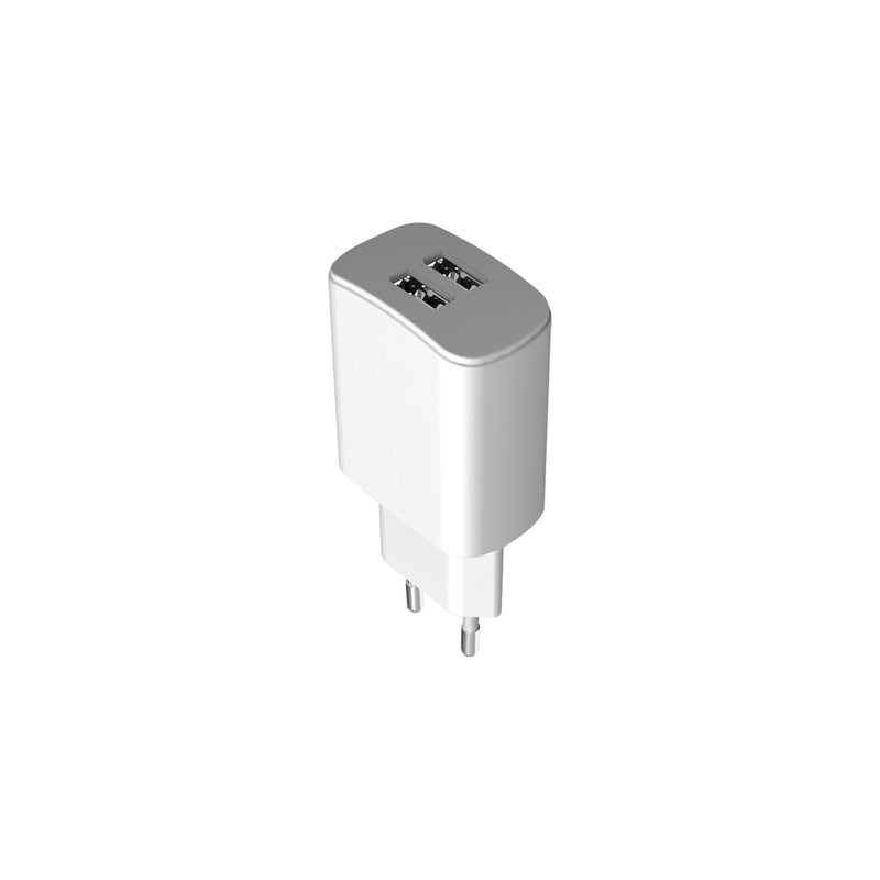 Car Charger Celly Pctc2Usbwh White