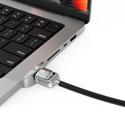 Compulocks Macbook Pro 14`` M1 & M2 Lock Adapter With Key Lock - Security Slot Lock Adapter - With Key Lock - For Apple M