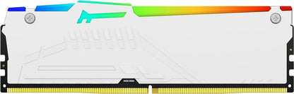Kingston Fury Beast White RGB 16GB 5600MT/s CL40 DDR5 XMP DIMM | Infrared Syncing | Fury CTRL Software | Overclocking | Plug N Play | Intel XMP 3.0 | Single Module | KF556C40BWA-16 White 5600MT/s 16GB