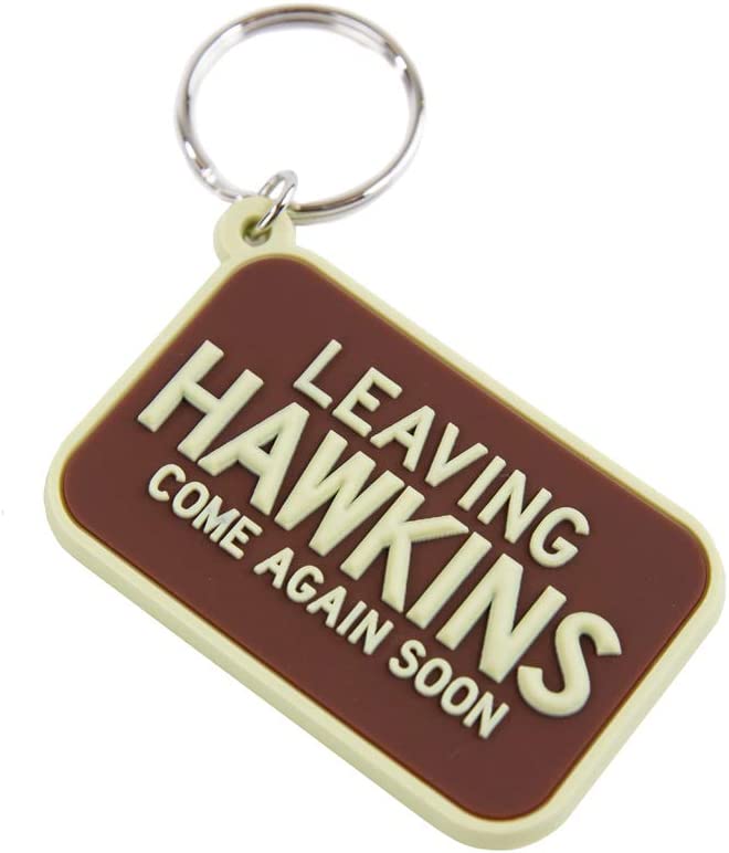 Stranger Things: Pyramid - Leaving Hawkins Rubber Keychain (Portachiavi)