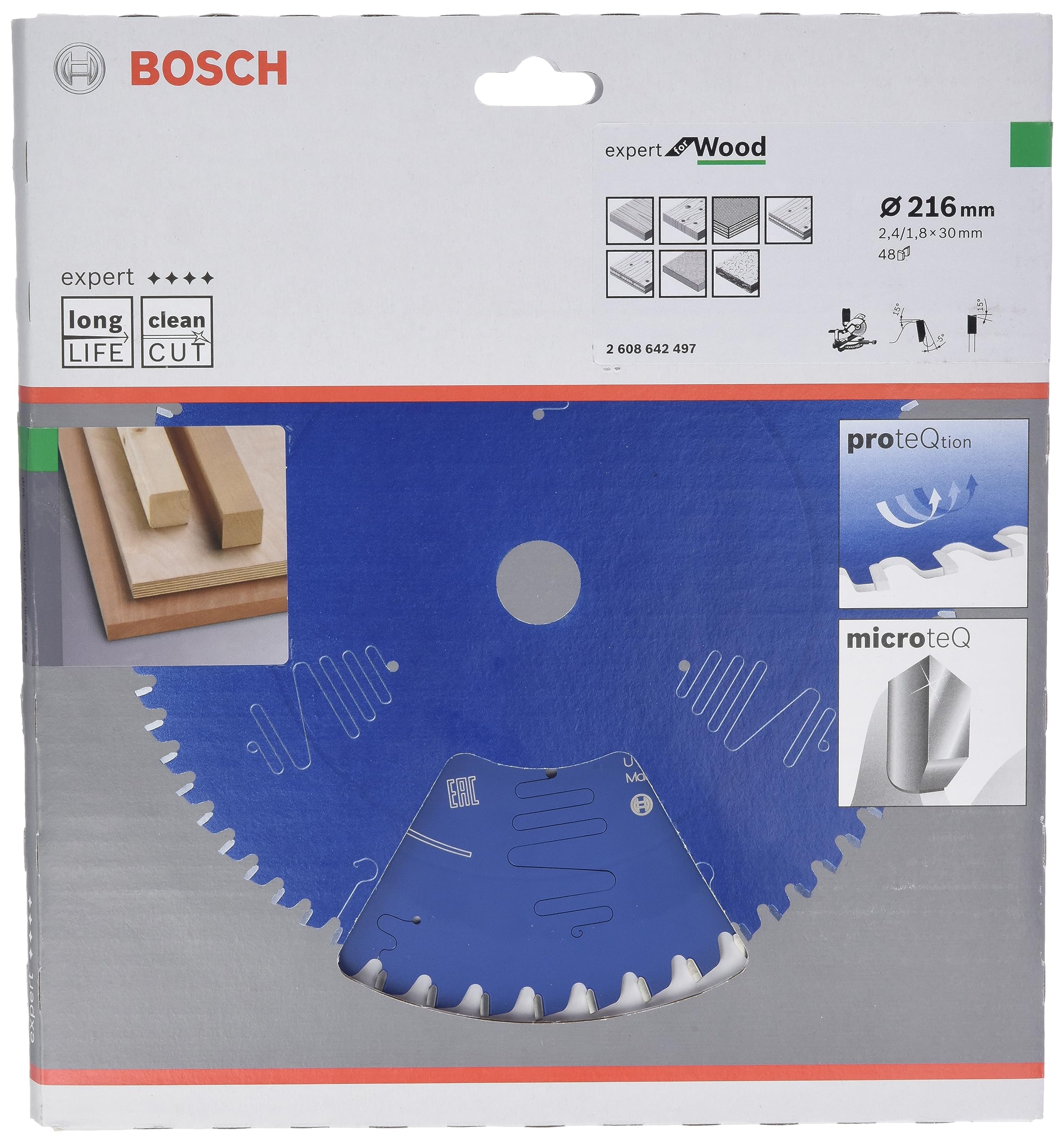 BOSCH Expert for Wood Kreissageblatt 216,0 mm, 48