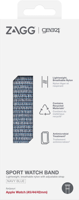 Gear4 - Band For Smart Watch - Navy Blue - For Apple Watch (42 Mm, 44 Mm, 45 Mm)