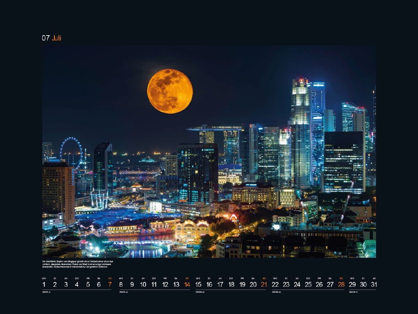 KUNTH Monats-Wandkalender Zauber des Lichts 2024