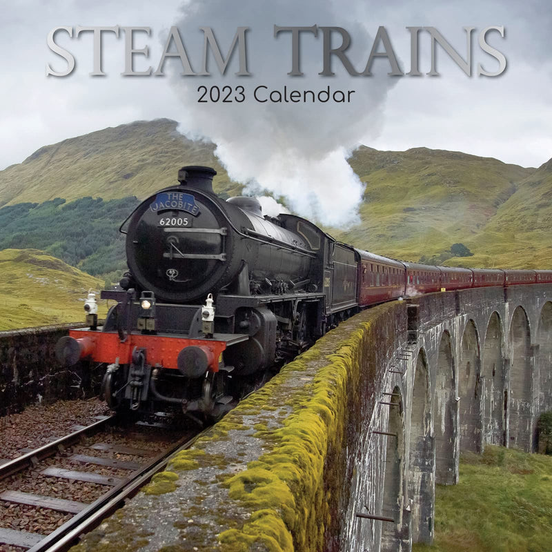 Steam Trains Square Wall Calendar 2023