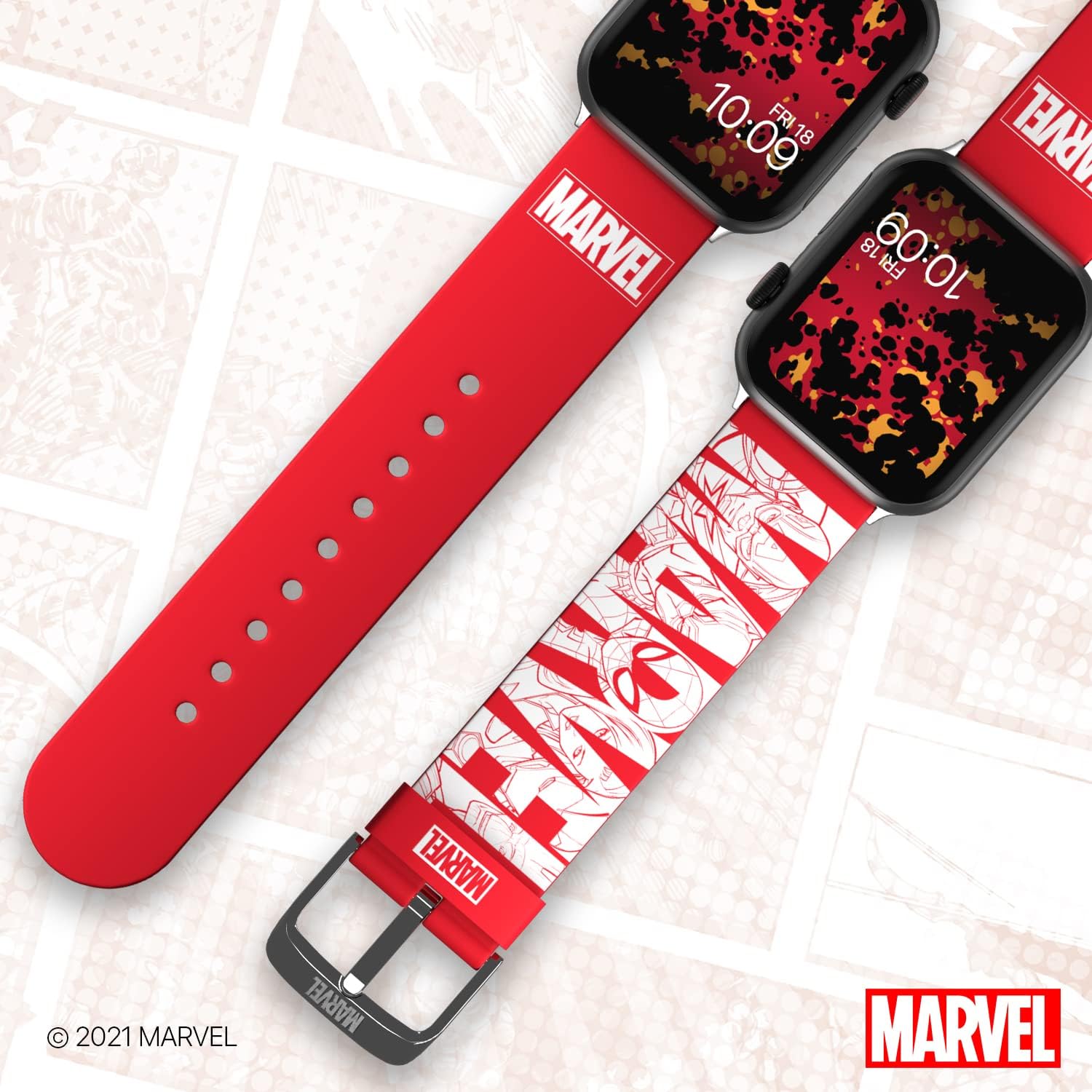 MARVEL – Smartwatch Band - Officially Licensed, Compatible with Every Size & Series of Apple Watch (watch not included) House of Ideas