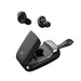 Celly Bluetooth 5.0 TWS Headphones with FLIP1 Microphone, Wireless Headphones with Sound and Stereo Calls, Multifunction Keys Remote Control with Portable Charging Box with Lanyard, Black Black/White
