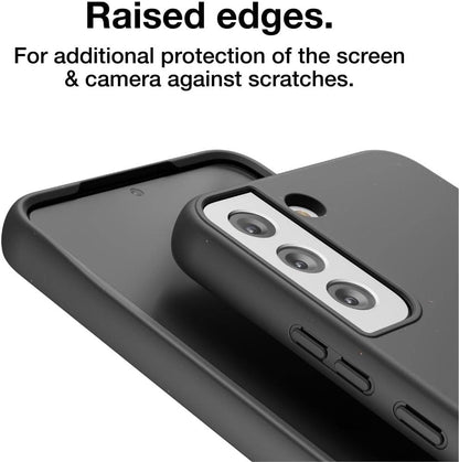 Woodcessories - Bio Case Compatible with Samsung Galaxy S22+ - Sustainable, biodegradable - BioCase (Black)
