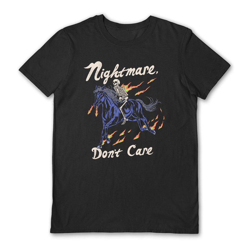 HILLARY WHITE (NIGHTMARE DON`T CARE) BLACK UNISEX T-SHIRT