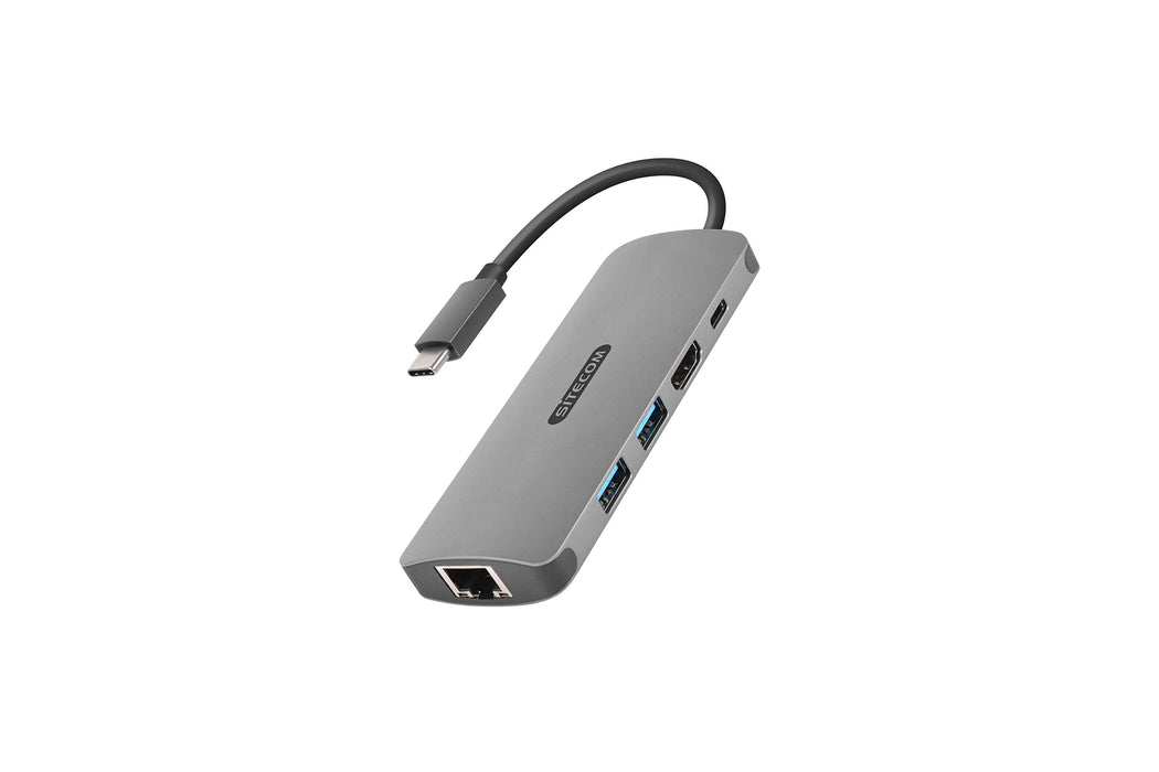 Sitecom USB-C to HDMI + Gigabit LAN Adapter - with USB-C Power Delivery