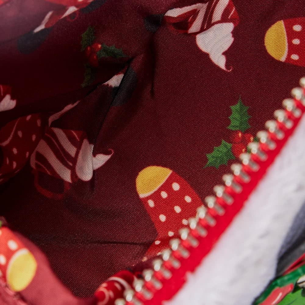 Loungefly Disney Minnie Stocking Crossbody Bag Red
