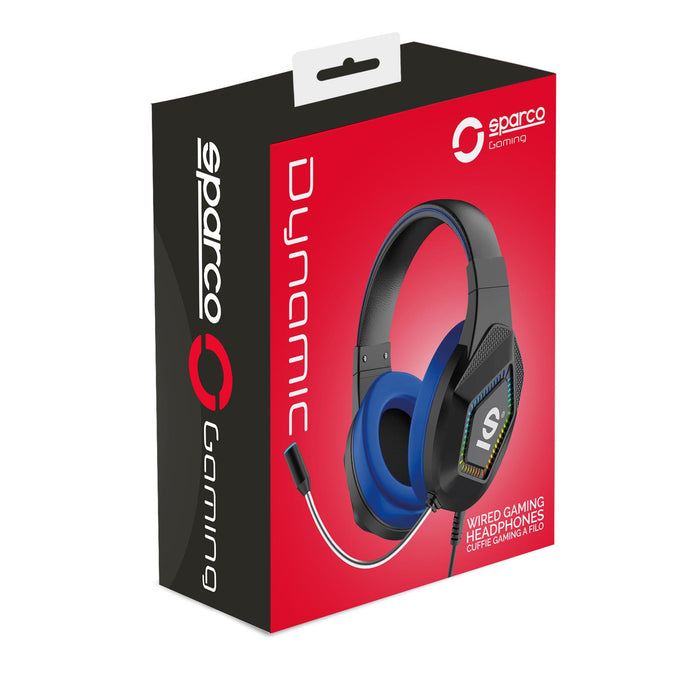 Headphones Sparco Spheadphone Black Black/Blue
