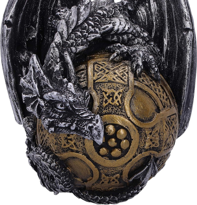 Nemesis Now Elden Dragon Festive Hanging Ornament 8cm, Resin, Gold, Gothic Christmas Decoration, Suspended By A Golden Thread, Cast in the Finest Resin, Lovingly Hand-Painted