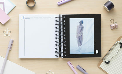 Grupo Erik BTS Diary 2023-2024 | Back To School 11 Months Academic Diary Day To Page | August 2023 - June 2024 | Mid Year Diary 2023-2024 With Stickers | BTS Gifts | BTS Merchandise | BTS Merch