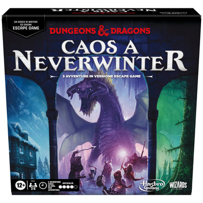 Dungeons & Dragons: Chaos to Neverwinter, a game of mysteries and puzzles Escape Game, D&D Escape Room Board Game, 2-6 Players