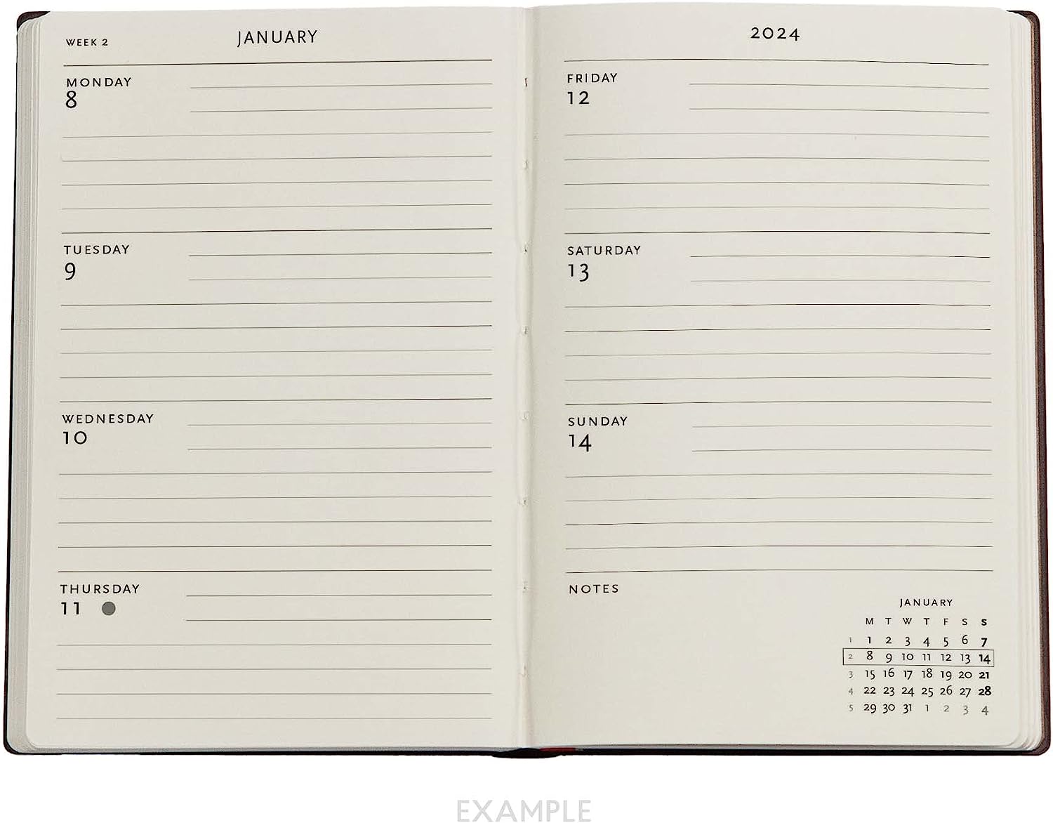 Van Gogh’s Irises (Van Gogh’s Irises) Mini 18-month Dayplanner 2024