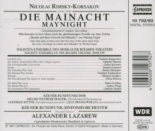 Rimsky-Korsakov: Die Mainacht (Gesamtaufnahme Köln 25.09.1994))