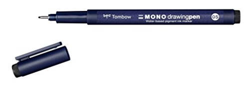 Tombow MONO drawing pen 05 Fineliner schwarz 0,45