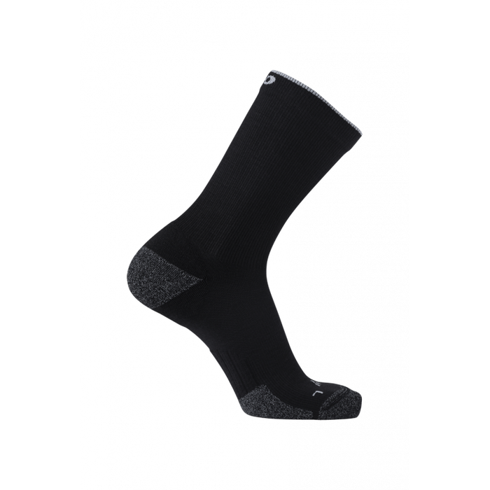 M2O Merino Crew Compression Sock Black/Grey Xs