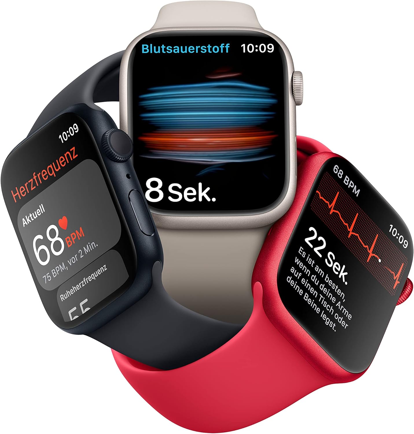 Apple Watch SE (2. Generation) (GPS, 40 mm) Smartwatch - Aluminiumgehäuse Polarstern, Sport Armband Polarstern - Regular. Fitness-und Schlaftracker, Unfallerkennung, Herzfrequenzmesser, Wasserschutz